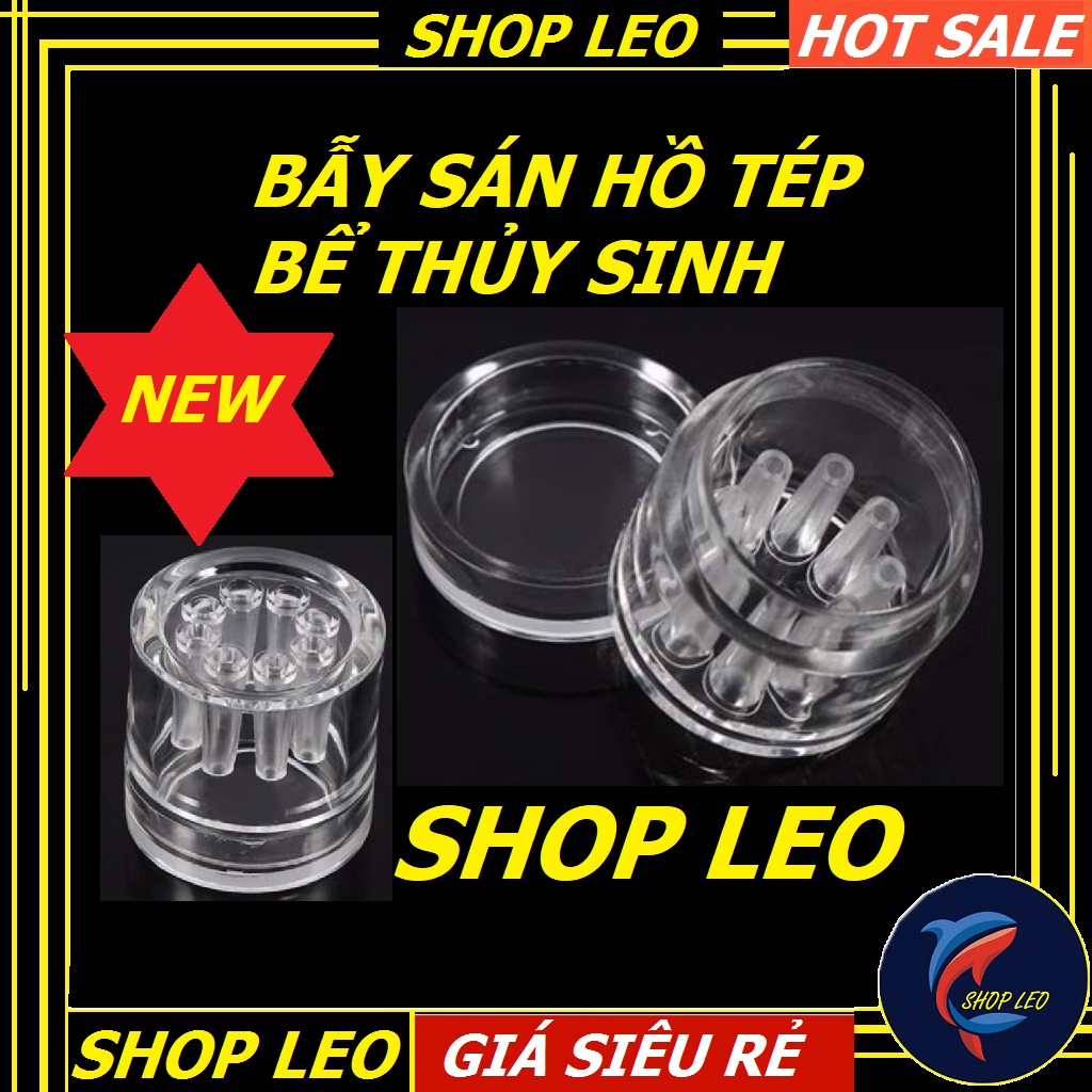 Bẫy sán cao cấp 8 lỗ - loại bỏ sán, bọ nước hồ tép, bể cá thủy sinh - an toàn cá tép - phụ kiện thủy sinh -shopleo