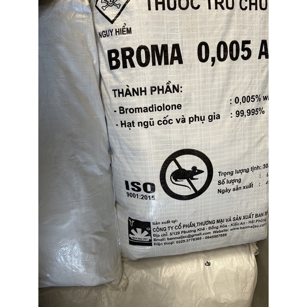 Sỉ 100 gói chuột thóc Broma 0,005AB thuốc diệt chuột sinh học