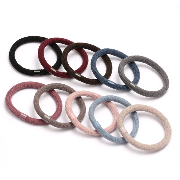 Bộ 10 dây cột tóc cao su co giãn tốt nhiều màu sắc dành cho các bạn nữ chất liệu thun dày dặn màu sắc dễ sử dụng - H09