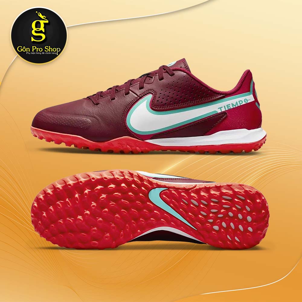 GIÀY BÓNG ĐÁ CHÍNH HÃNG - TIEMPO LEGEND 9 ACADEMY TF KIDS ĐỎ MẬN - DA1328-616 - SÂN CỎ NHÂN TẠO