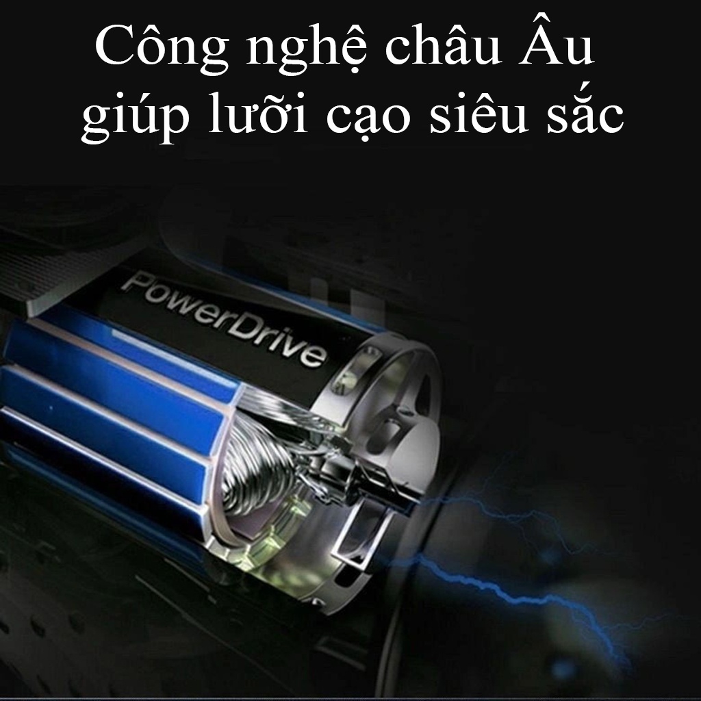 Máy Cạo Râu Đa Năng 4 In 1 Hàn Quốc Cao Cấp Pholzps Tông Đơ Cắt Tóc Tỉa Lông Mũi Massage Mặt Chống Nước IPX7 Thay Lưỡi