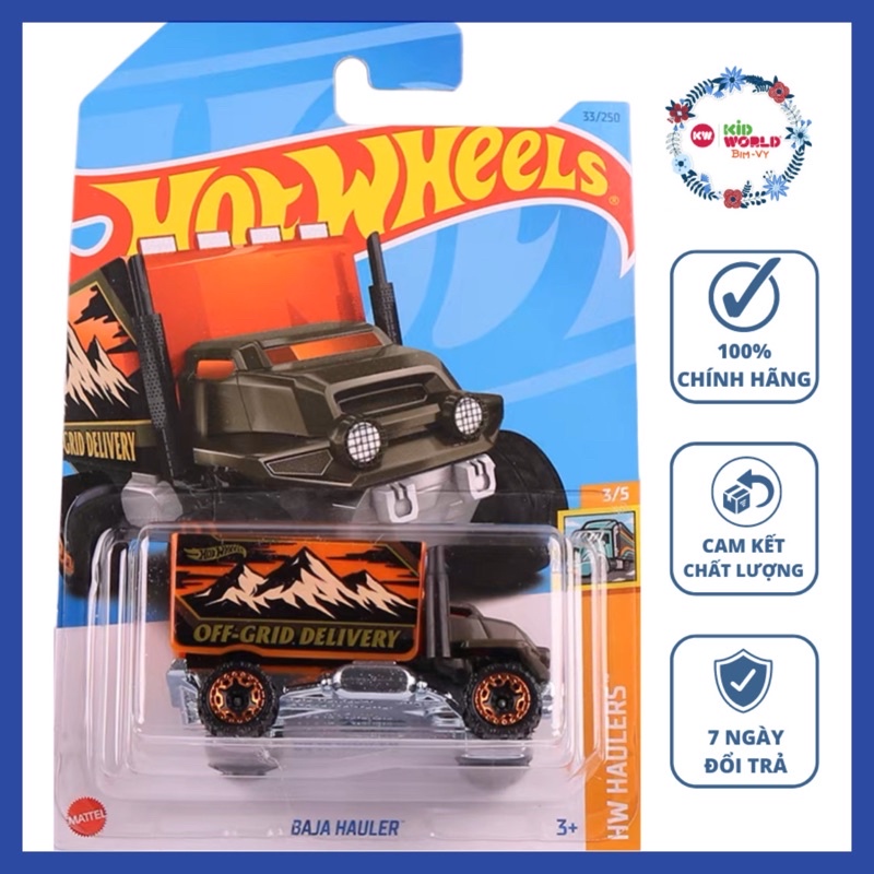Xe mô hình Hot Wheels basic Tải Baja Hauler HKH25.