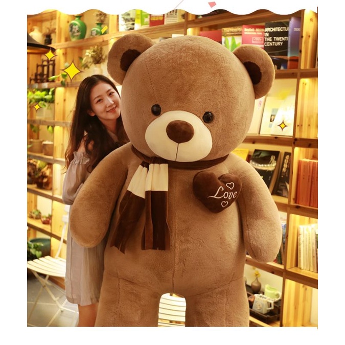 Gấu bông Teddy cao cấp siêu to, gấu bông làm quà tặng, kích thước 1m2 1m6 và 1m8.