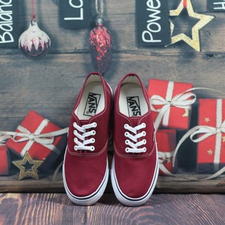 Giày Sneaker Vnns Classic Nam Màu Đỏ Đô tặng 1 Tất
