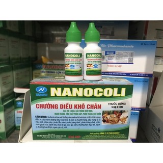 Nanocoli 10ml nanovet chướng diều, khô chân