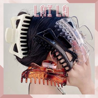  Kẹp càng cua mắt mèo size to 14cm cho tóc dày và dài Kẹp nhựa mẫu mới hiện đại phong cách Hàn Quốc Lại La 