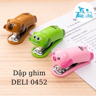 Kẹp ghim bấm giấy DELI mini hình động vật, siêu nhân dễ thương; ghim bấm 0012