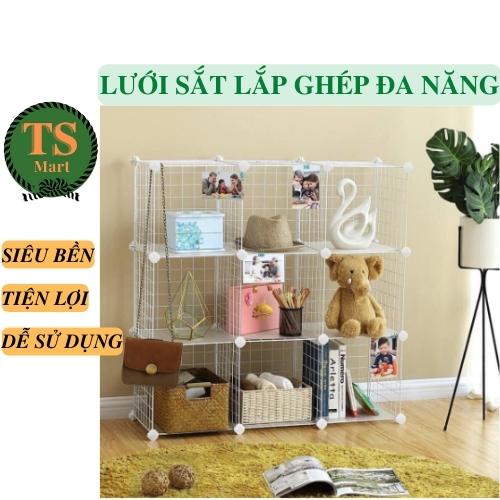 Lưới Sắt Thép Lắp Ghép Đa Năng Làm Tấm Trang Trí, Giá Để Sách, Tủ Kệ, Chuồng Nuôi Thú Cưng
