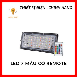 Đèn led pha đổi màu RGB có điều khiển nháy 7 màu kháng nước ip66 ngoài trời