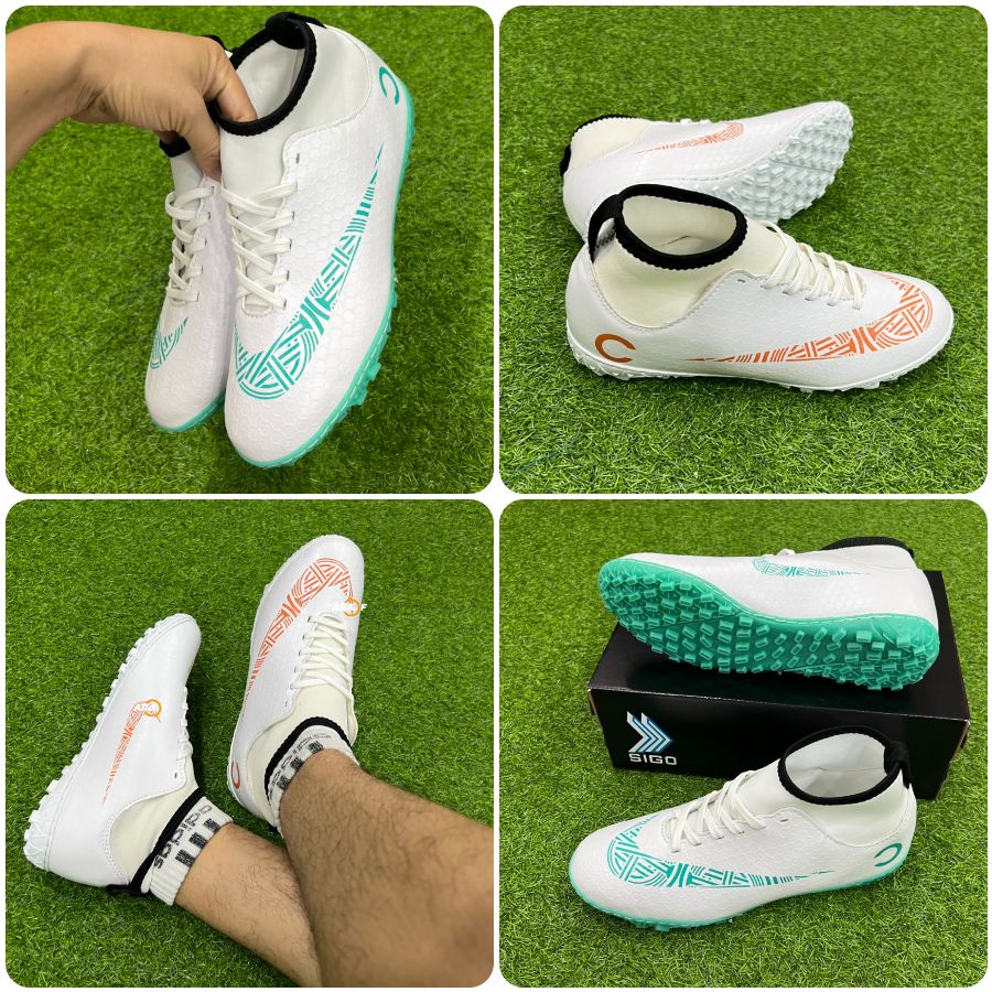 Giày đá bóng cổ cao Coco_Mercurial_may đế_ phiếu bảo hành Size 37-44