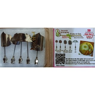 Kim làm thạch rau câu 3d inox 304 ngọc huệ hoa sen 2