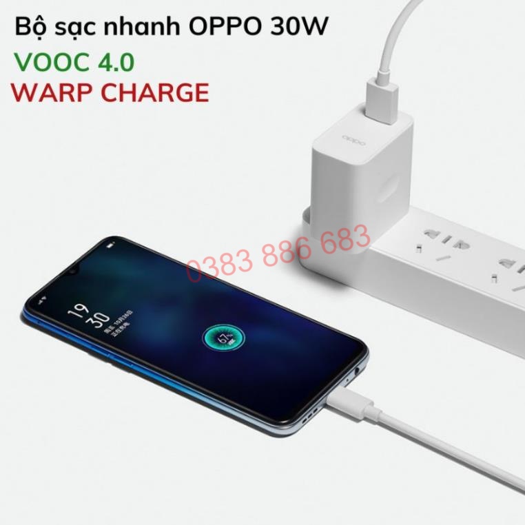 Sạc Nhanh Realme OPPO Reno 4 - 30W VOOC 4.0 - Hàng Chính Hãng- Nika Store