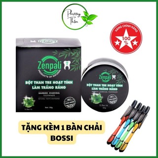 Làm trắng răng, Bột than tre hoạt tính Zenpali làm trắng răng hết hôi miệng ngăn ngừa sâu răng viêm lợi nhiệt miệng
