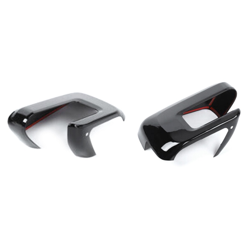 1 Cặp Ốp Gương Chiếu Hậu Màu Đen Sáng Dành Cho Ford F150 F-150 2021 2022