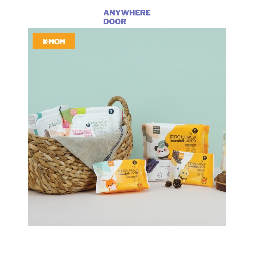 Khăn ướt cao cấp K-Mom Hàn Quốc 70 khăn/túi