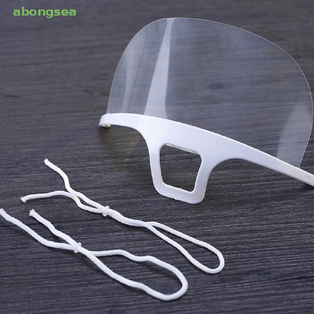 Tấm Chắn Miệng Bằng Nhựa Trong Suốt Chống Sương Mù Chống Nước Bọt Tiện Dụng