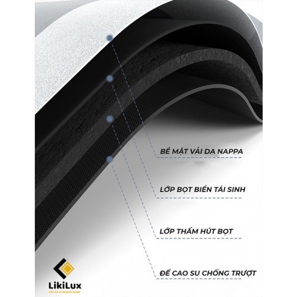 Thảm lau chùi chân trải sàn silicon mềm thấm hút tốt chống trượt Kim Huệ