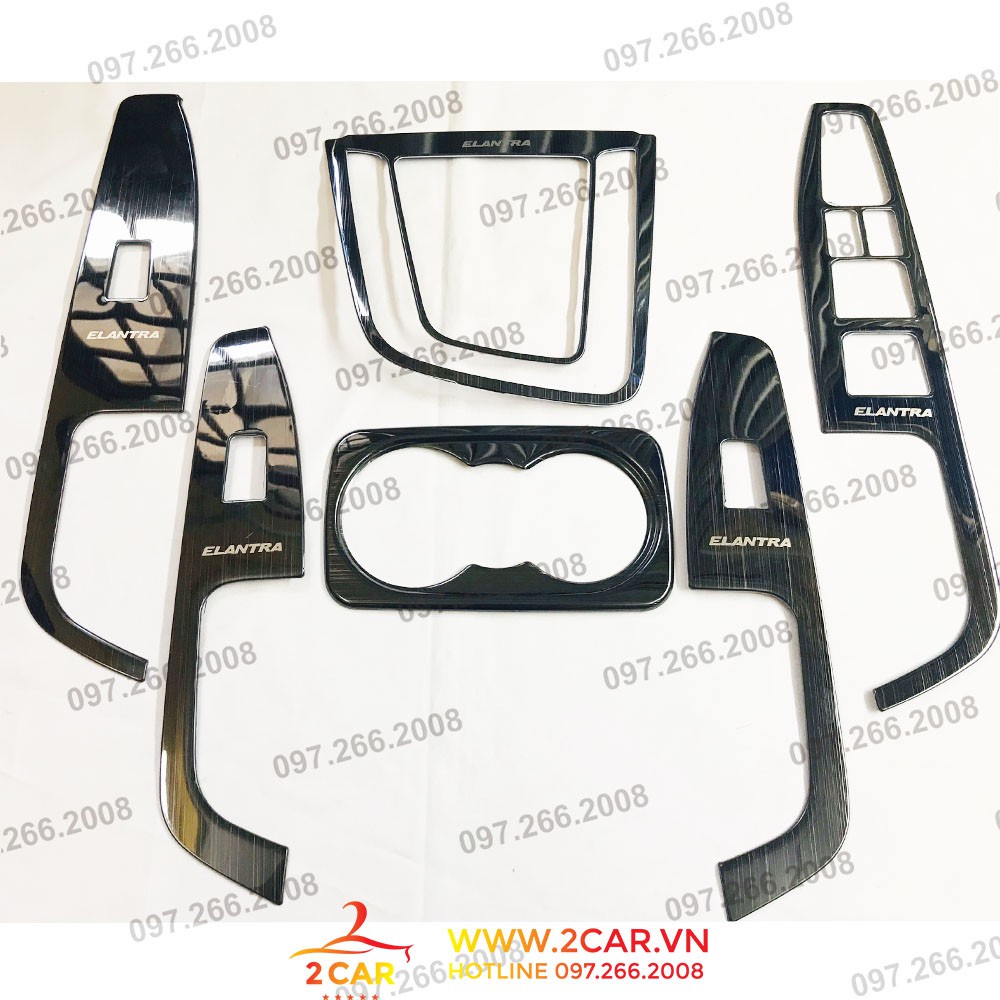 Ốp nội thất xe Huyndai Elantra đời 2016 - 2017- 2018- 2019- 2020- 2021 Mẫu TiTan