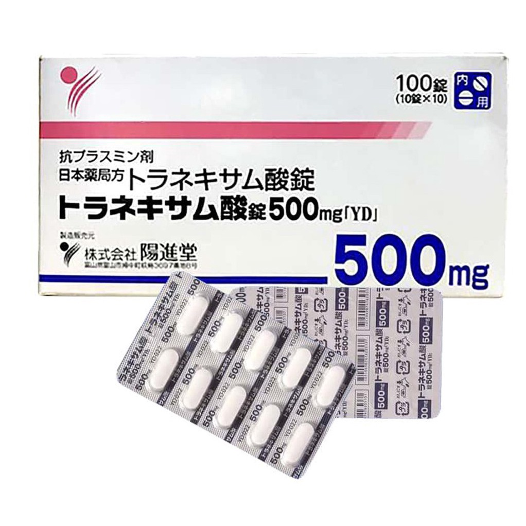 Viên uống trắng da, mờ thâm nám Transamin 500mg Nhật Bản