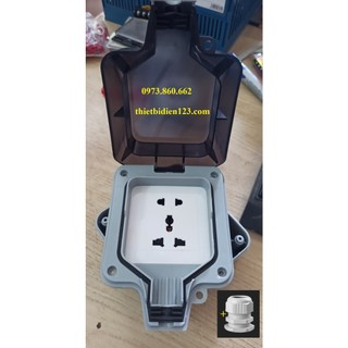 Ổ cắm chống nước ngoài trời cao cấp IP67 - Ổ cắm sân vườn, nhà vệ sinh, ngoài trời...