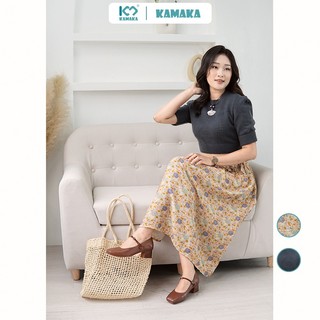 Set váy nữ KAMAKA chất liệu vải len và cotton cao cấp