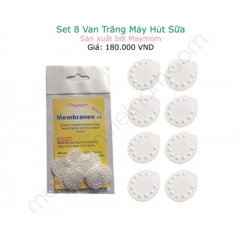 Van trắng máy hút sữa medela pump