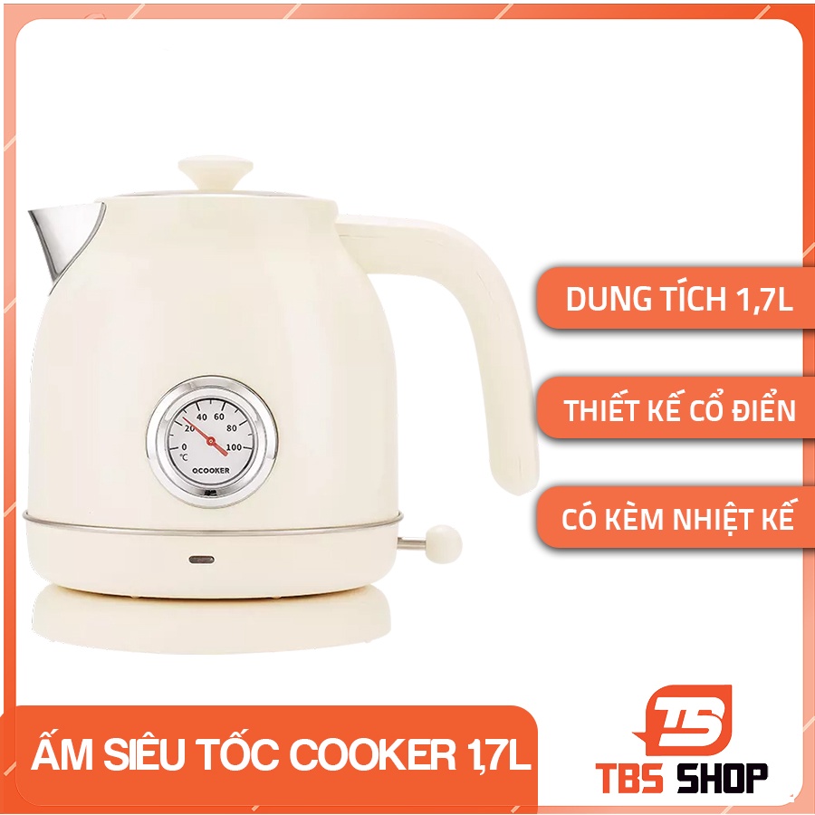 Ấm siêu tốc Xiaomi Cooker 1.7L Cao cấp