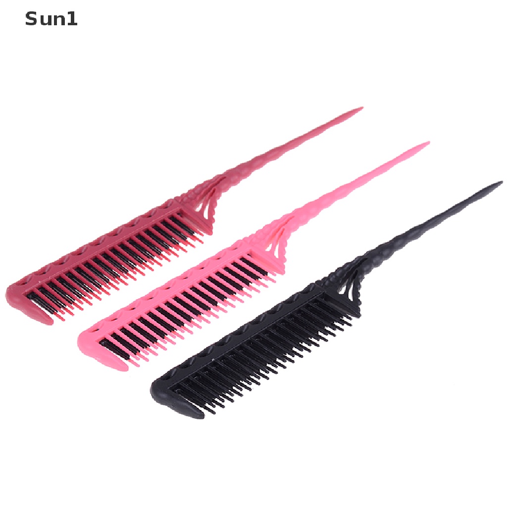 1 Lược Chải Tóc 3 Răng Tạo Kiểu Đuôi Chuột Độc Đáo