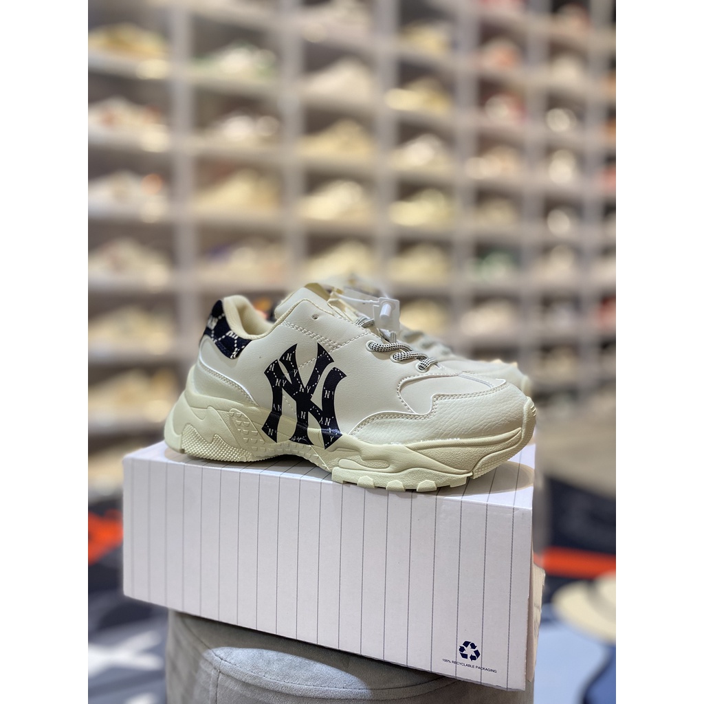 GIÀY MLB BIGBALL CHUNKY MONO HEEL NEW YORK YANKEES CAO CẤP FULL BOX
