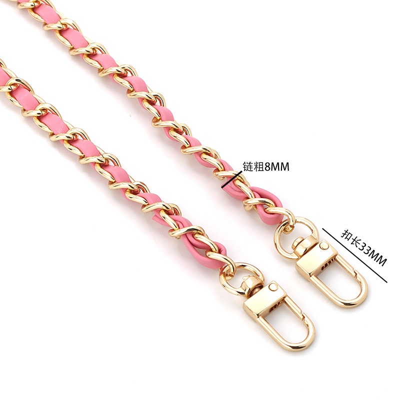 Dây Đeo Túi Chất Da Đan Xích Đủ Màu Móc Ổ Khoá Bản 8mm P2236