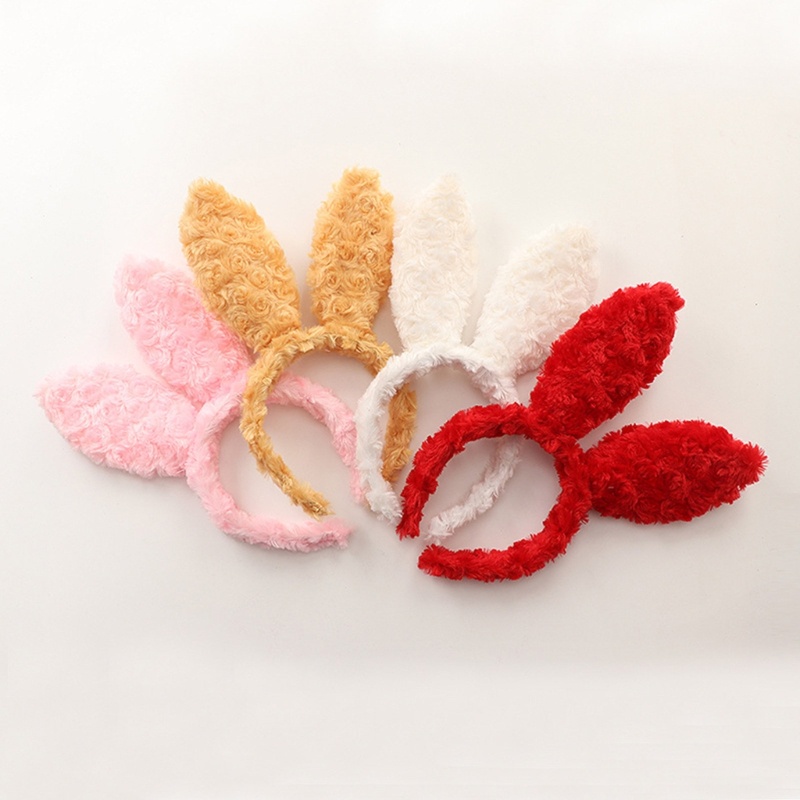 Băng Đô Tai Thỏ Bông Hóa Trang Dự Tiệc Phục Sinh