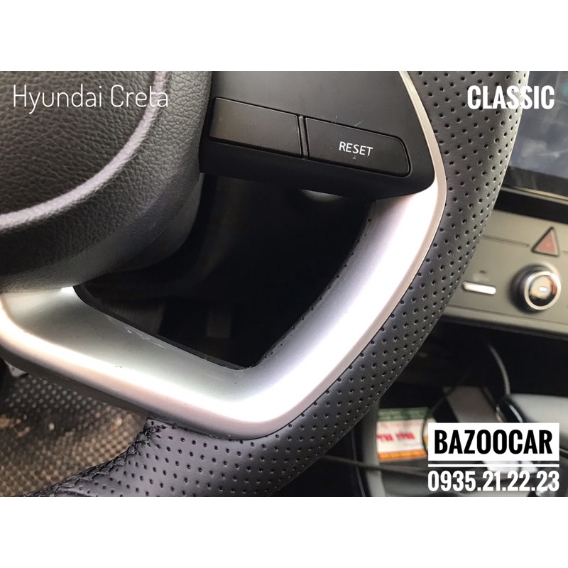 Bọc vô lăng kiểu khâu Hyundai Creta , i20 , Stargazer