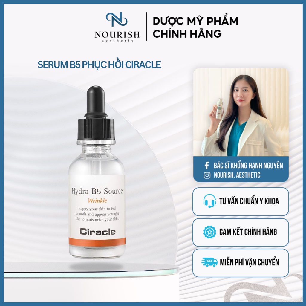 Serum B5 Cấp Ẩm Và Phục Hồi Da Ciracle Hydra B5 Source (30ml)