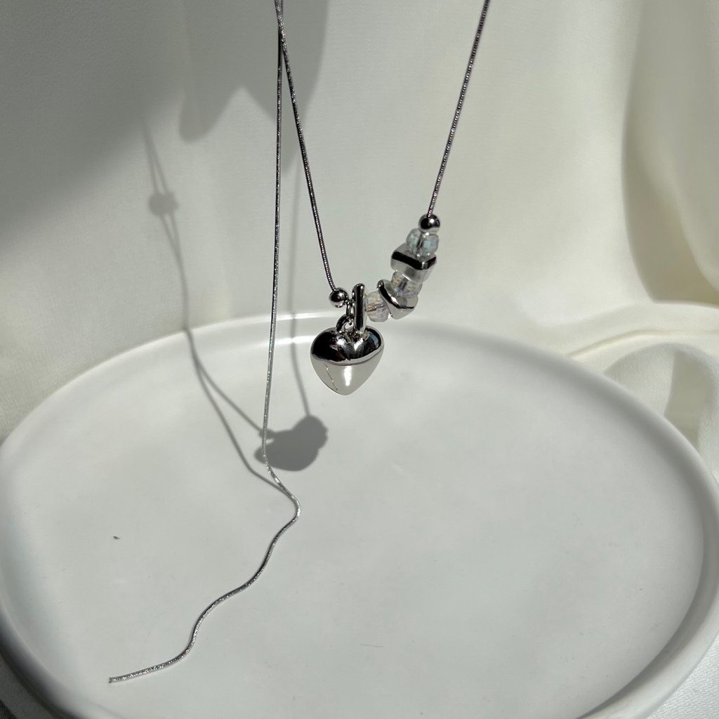 Dây chuyền mặt đá và trái tim N190 Choker Club