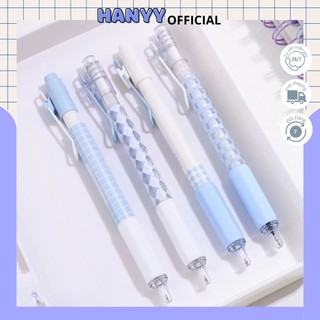 Set 4 bút MURA mực gel đen BABY BLUE- ngòi 0.5mm