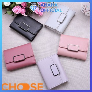Ví Nữ Cầm Tay Hình Chữ Nhật Phối Khóa Vuông Mini Sang Trọng Cho Phái Nữ PTVI102
