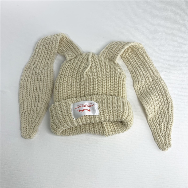 Mũ Len Dệt Kim Tai Thỏ Dài Phong Cách Kpop Stray Kids Kim Seung-min Thích Hợp Làm Quà Tặng