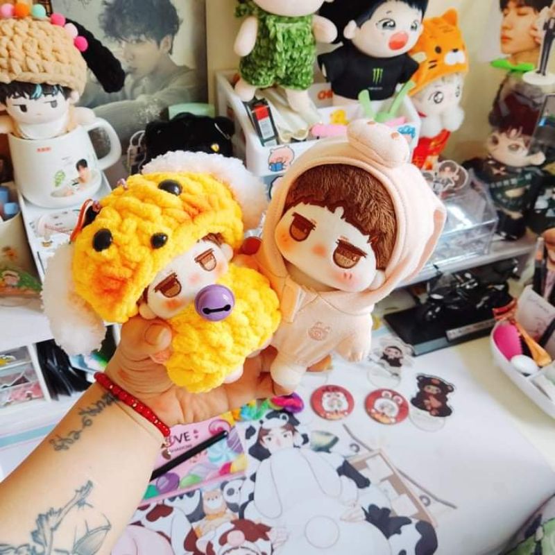 Outfit Cún Con Cho Doll 10cm Có Sẵn Free Đánh Má Hồng Tặng Kèm Chuông