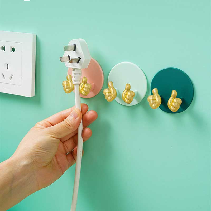 Giá Đỡ Phích Cắm Điện / Chìa Khóa Tiết Kiệm Không Gian Màu Vàng Kim Sáng Tạo
