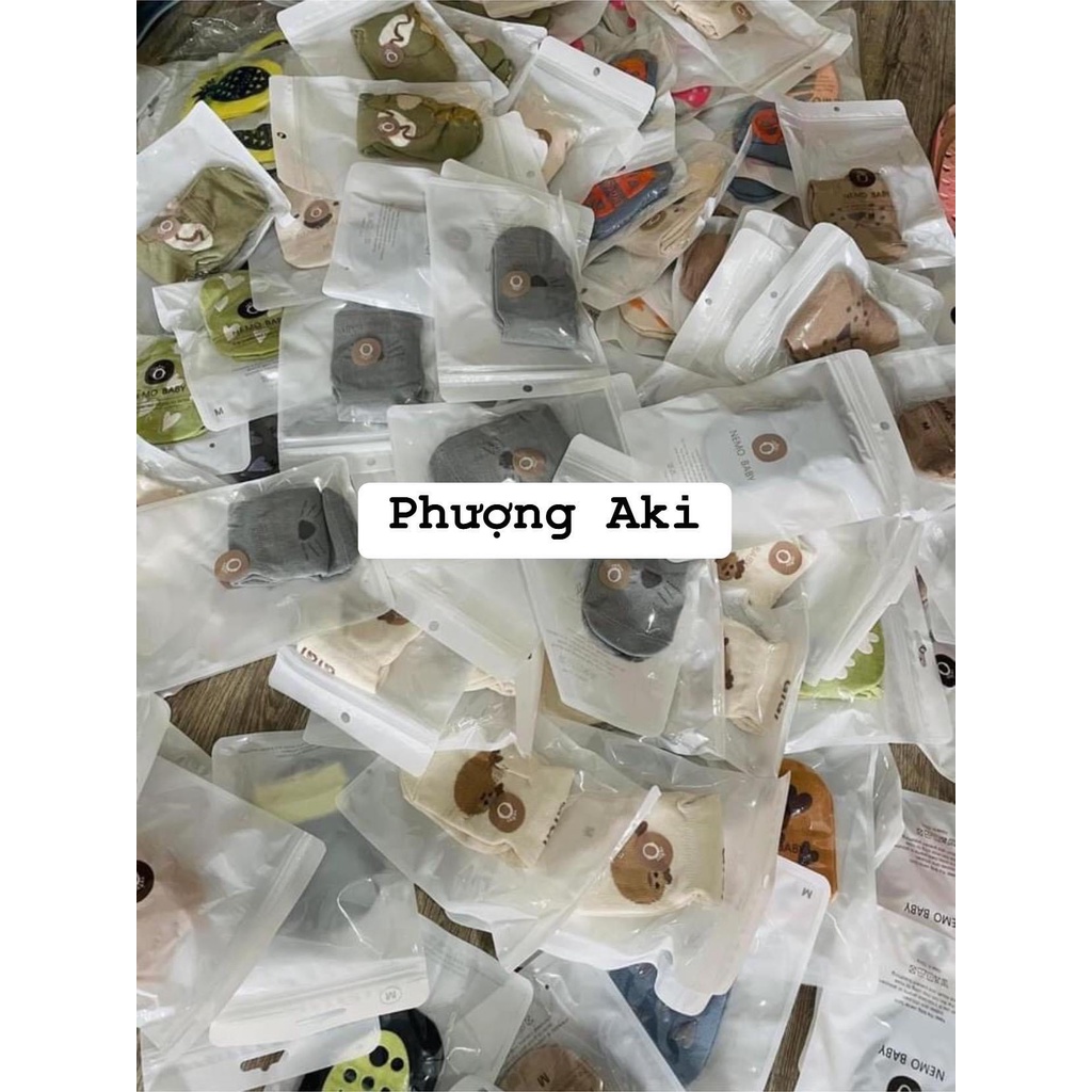 Tất chống trơn bé trai bé gái NEMO BABY nhiều hình dễ thương  chất vải mềm thoáng khí