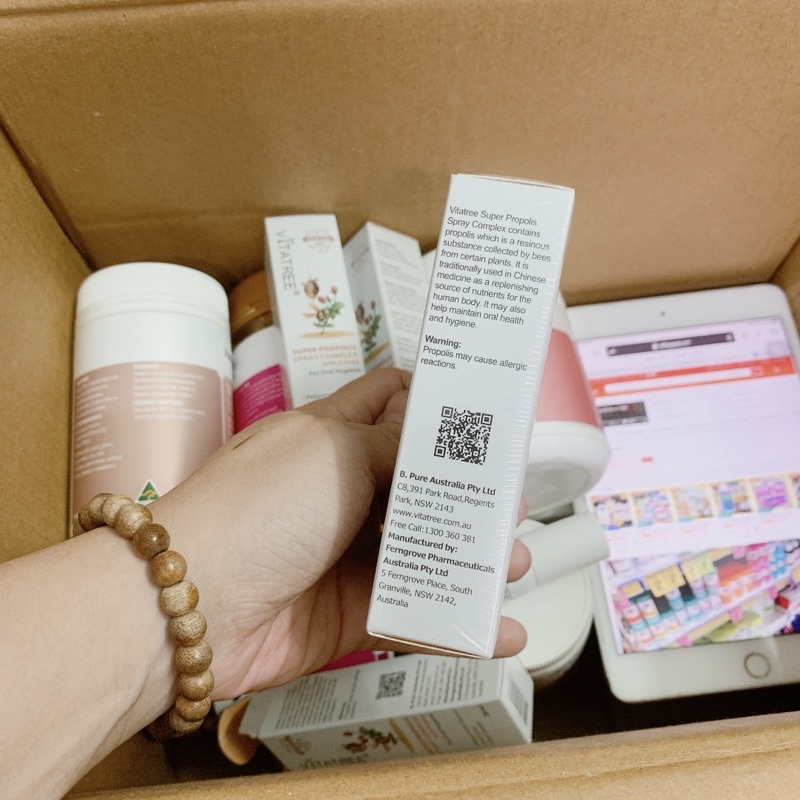 Chai Xịt Keo Ong Vitatree ÚC- 30ml - Mẫu mới