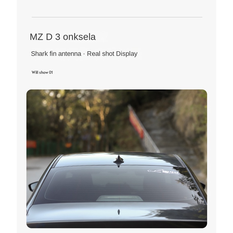 Mazda 3 20-23 Ăng Ten Vây Cá Mập Trang Trí Nóc Xe Hơi Mazda 3 20-22 Mazda 3