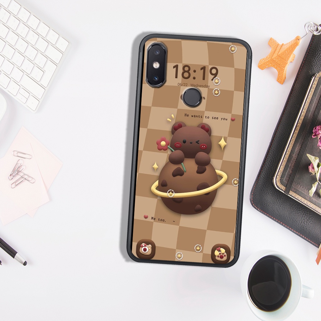 Ốp Lưng XIAOMI MI 5X - MI A1 - MI 8 LITE - MI 8 - MI 8 SE , In Hình Gấu&amp;Thỏ Siêu Đáng Yêu.
