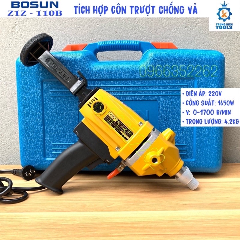 Khoan rút lõi BOSUN110 - Có CÔN TRƯỢT CHỐNG VẢ