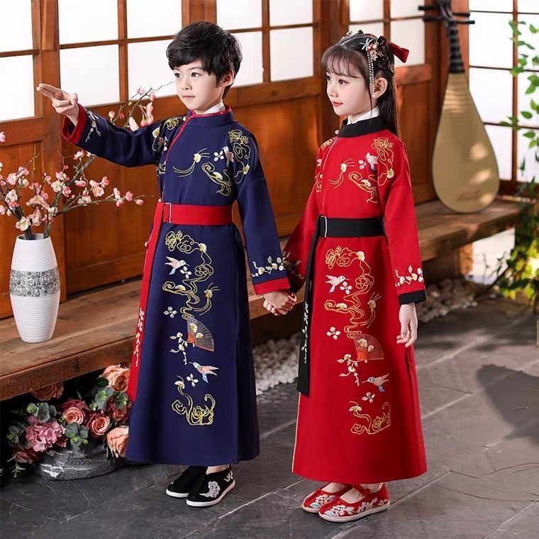 Bộ Hán Phục Phong Cách Trung Hoa Xinh Xắn Cho Bé