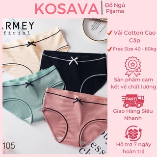 Đồ Lót Nữ🎀Quần Lót Cotton Họa Tiết Nơ FLQ46
