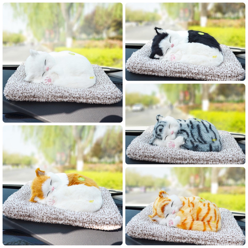 Chó mèo bông chứa than hoạt tính khửi mùi trang trí xe ô tô, phòng ở bàn làm việc, quà tặng trẻ em