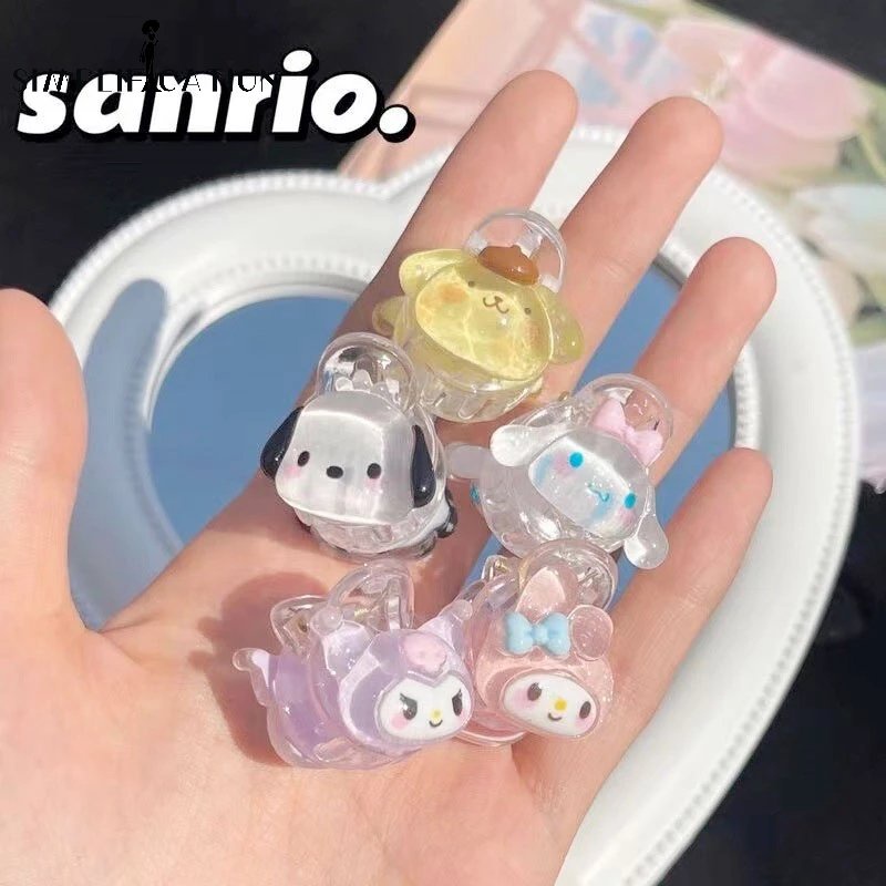 Kẹp Tóc Mini Hình Nhân Vật Hoạt Hình Sanrio Kuromi Cinnamoroll Ngọt Ngào Dễ Thương
