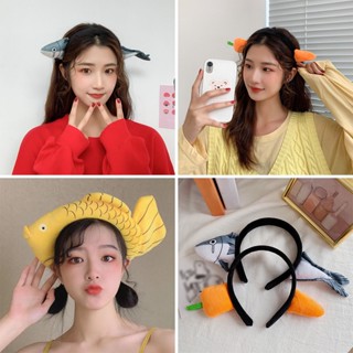 Băng Đô Cài Tóc Hình Cá Mập / Cá Mập / Khủng Long / Cua Kiểu Hàn Quốc Dễ Thương Cho Nữ