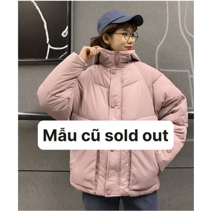 Áo khoác phao béo có mũ unisex siêu dày siêu ấm